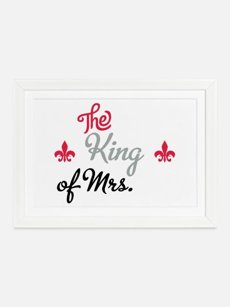 hochzeit - Gerahmtes Poster (37 × 27 cm) - Weiß