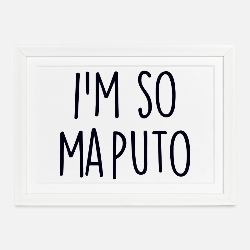Maputo, Mozambique - Affiche encadrée (37 × 27 cm) - blanc