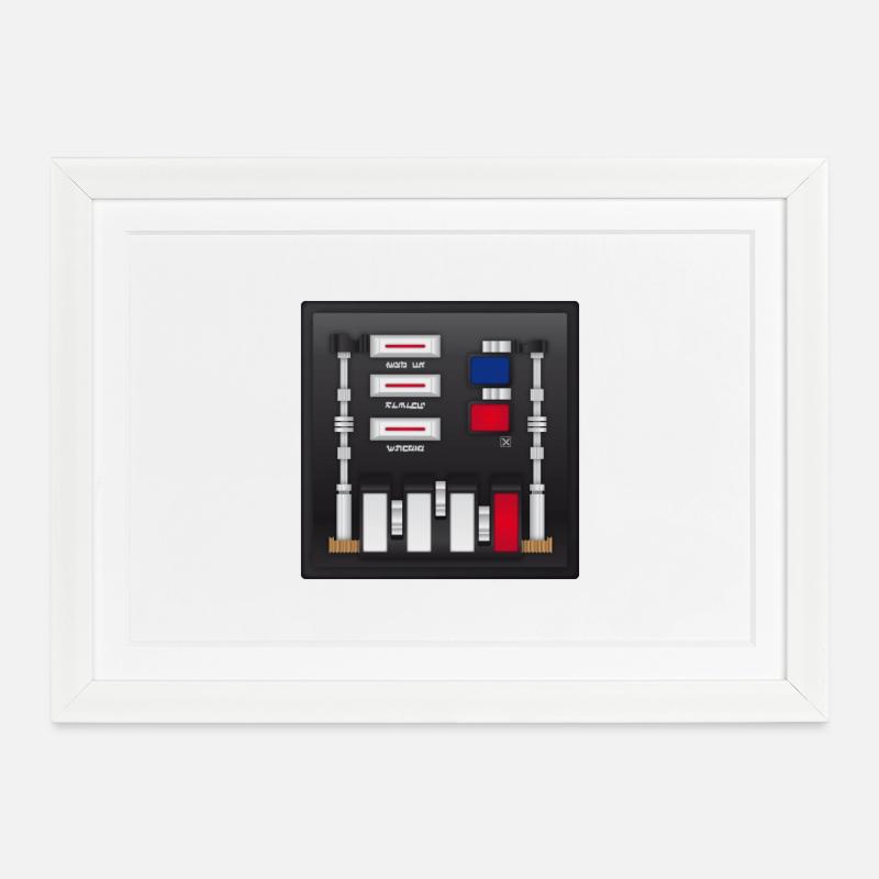 Vader Box - Framed poster (37 × 27 cm) - white