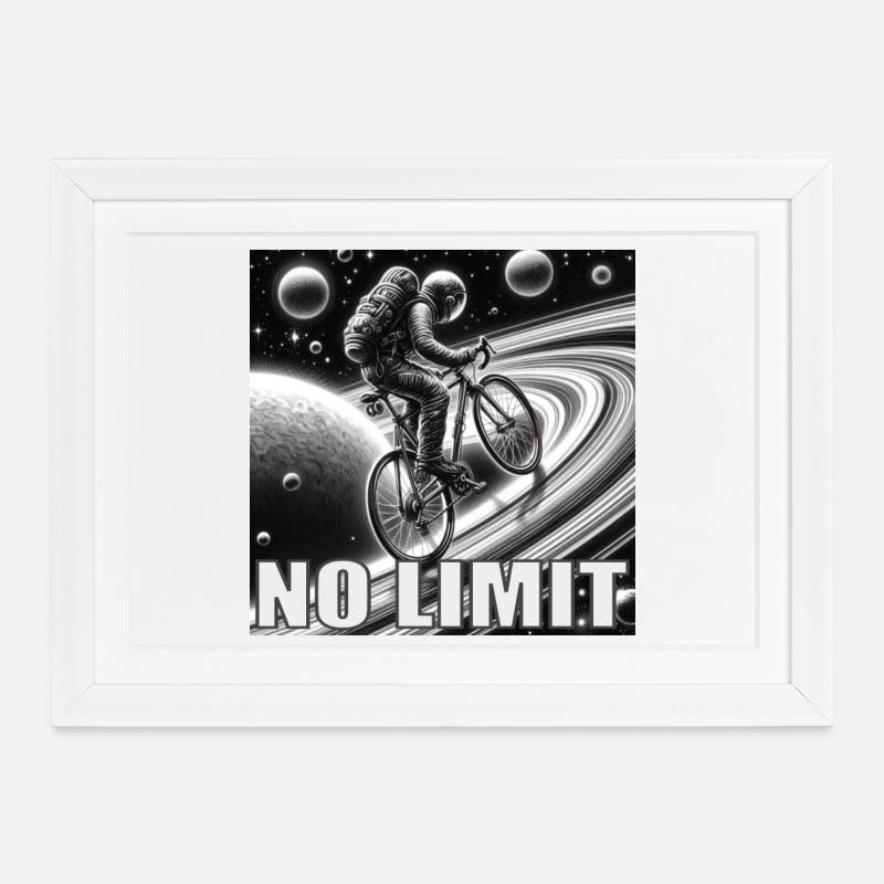 NO LIMIT - Affiche encadrée (37 × 27 cm) - blanc