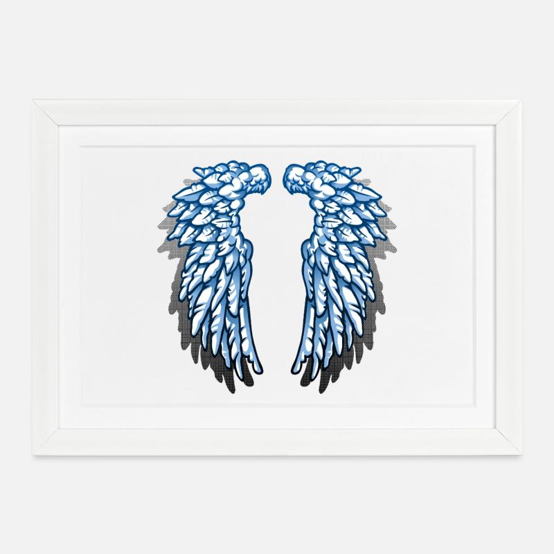 Je suis un ange - Affiche encadrée (37 × 27 cm) - blanc