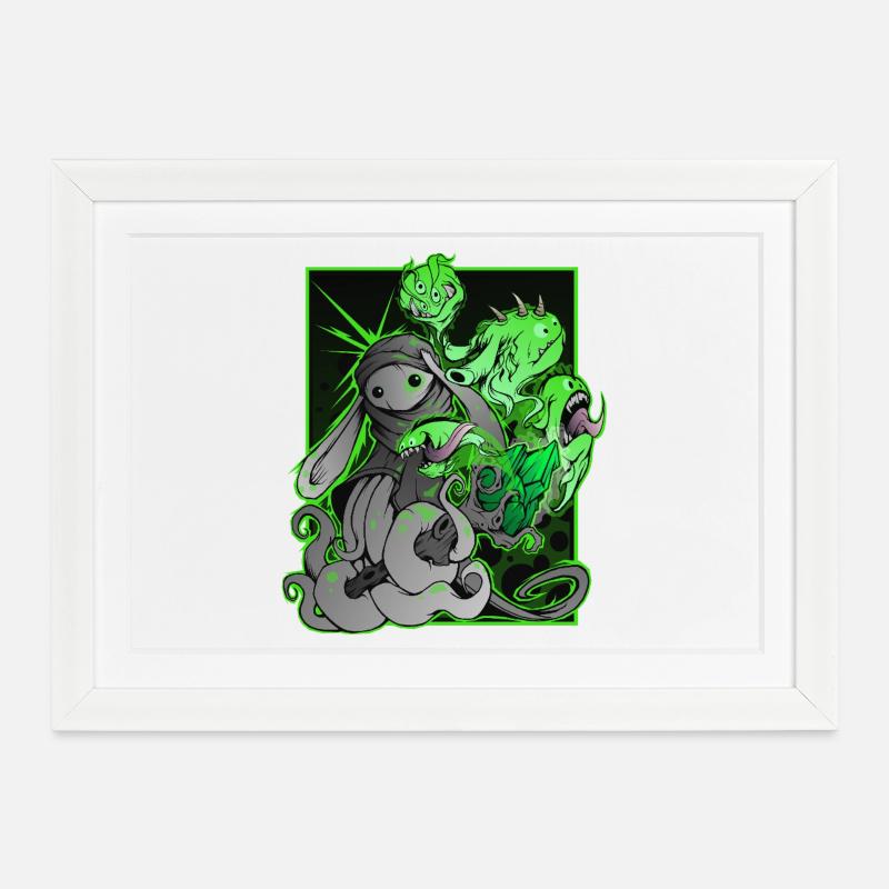 magic - Gerahmtes Poster (37 × 27 cm) - Weiß