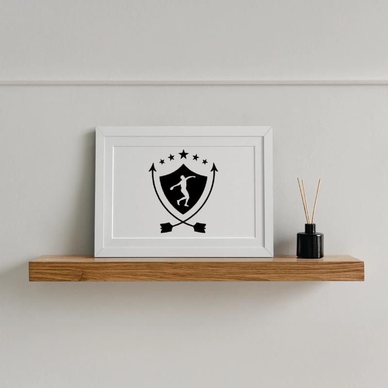 Discus Thrower Diskuswurf Lancer de Disque Diskos Framed poster (37 × 27 cm)