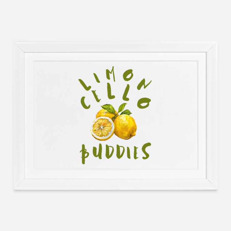 Limoncello Buddies - Framed poster (37 × 27 cm) - white