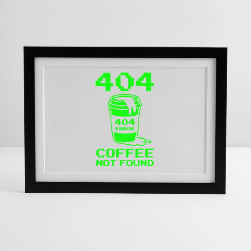 404 Not Found, Software Developer Shirt, Pullover Hoodie Framed poster (37 × 27 cm)