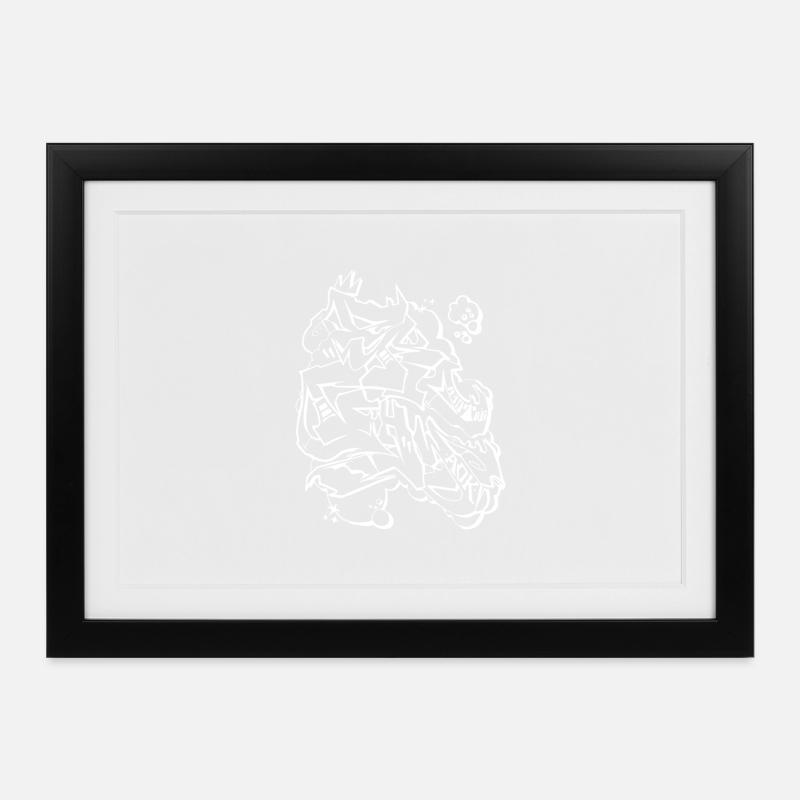 Droghy - Gerahmtes Poster (37 × 27 cm) - Schwarz