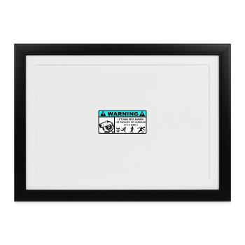 Auto-Aufkleber - Gerahmtes Poster (37 × 27 cm) - Schwarz - Vorne