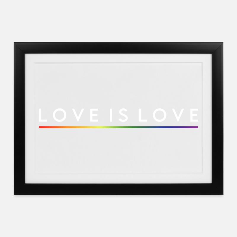 L’AMOUR, C’EST L’AMOUR - Affiche encadrée (37 × 27 cm) - noir