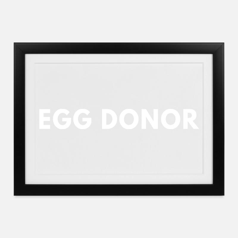 Fière Donatrice d’Ovules - Affiche encadrée (37 × 27 cm) - noir