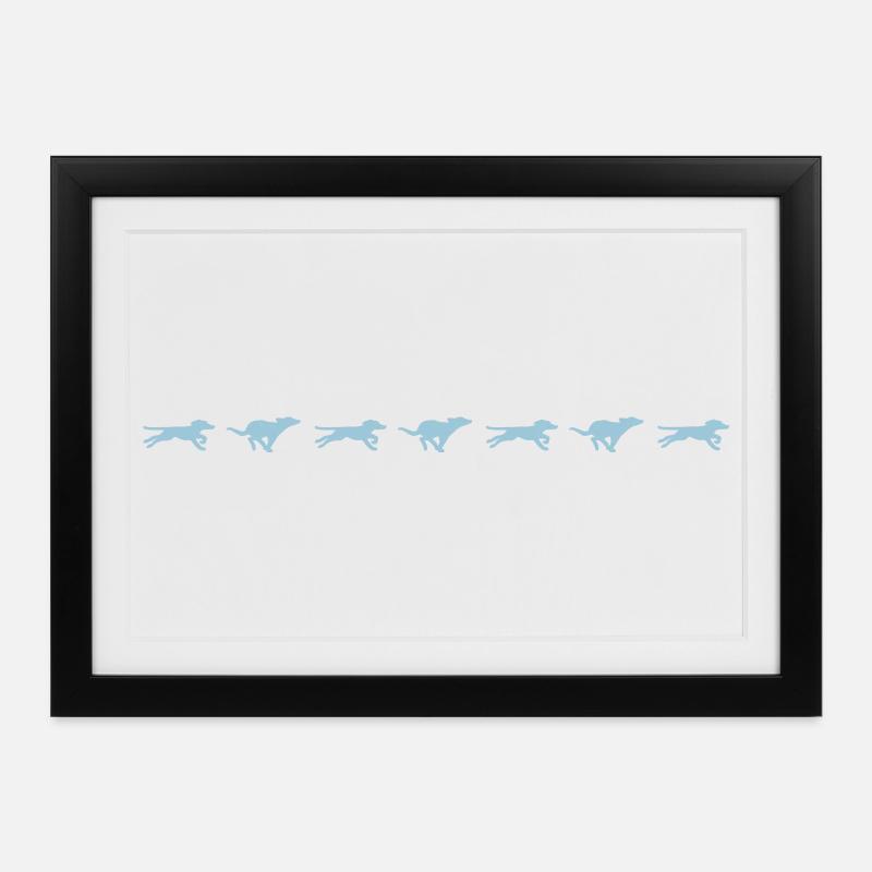 Hund.ai - Gerahmtes Poster (37 × 27 cm) - Schwarz