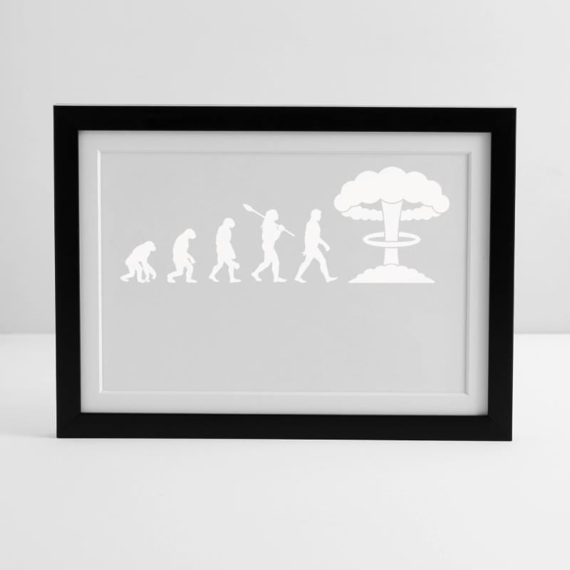 Evolution Nuclear Bomb Framed poster (37 × 27 cm)