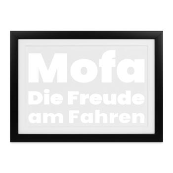 Mofa - Gerahmtes Poster (37 × 27 cm) - Schwarz - Vorne