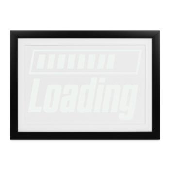 Loading Ladebalken - Gerahmtes Poster (37 × 27 cm) - Schwarz - Vorne