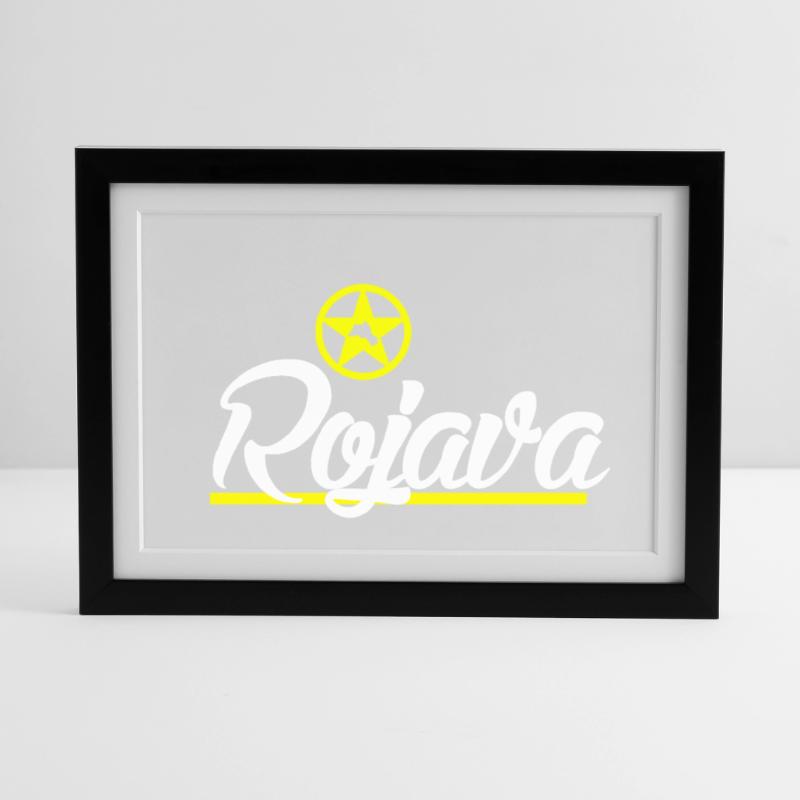 Kurde de Rojava Affiche encadrée (37 × 27 cm)