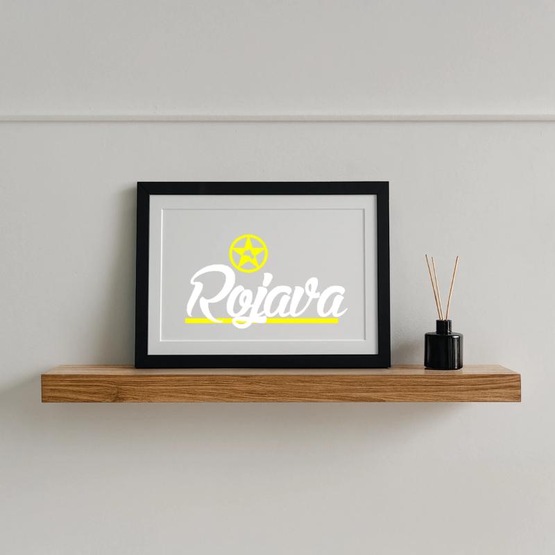 Kurd di Rojava Poster incorniciato (37×27 cm)