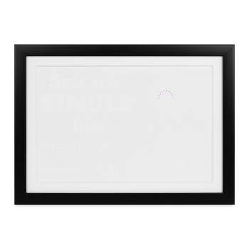 Single :-) - Gerahmtes Poster (37 × 27 cm) - Schwarz - Vorne