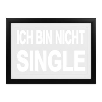 Single - Gerahmtes Poster (37 × 27 cm) - Schwarz - Vorne