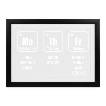 Mama Mutter - Gerahmtes Poster (37 × 27 cm) - Schwarz - Vorne