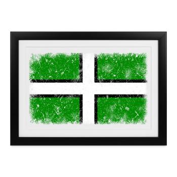 Devon - Vintage - Gerahmtes Poster (37 × 27 cm) - Schwarz - Vorne
