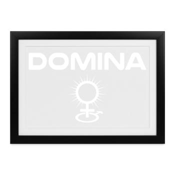 Herrin Domina - Gerahmtes Poster (37 × 27 cm) - Schwarz - Vorne