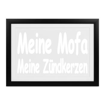 Mofa - Gerahmtes Poster (37 × 27 cm) - Schwarz - Vorne
