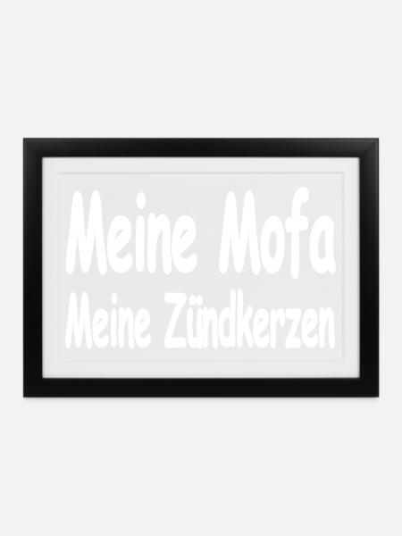 Mofa - Gerahmtes Poster (37 × 27 cm) - Schwarz