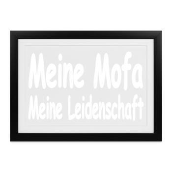 Mofa - Gerahmtes Poster (37 × 27 cm) - Schwarz - Vorne