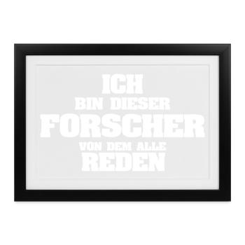 Beruf Forscher - Gerahmtes Poster (37 × 27 cm) - Schwarz - Vorne