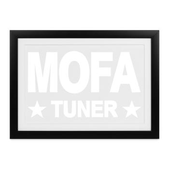Mofa - Gerahmtes Poster (37 × 27 cm) - Schwarz - Vorne