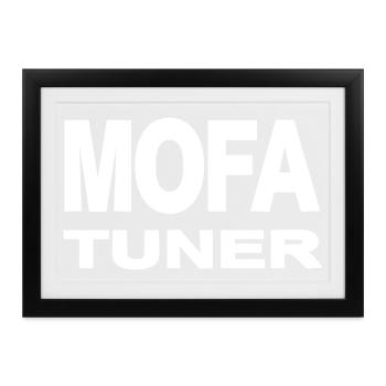 Mofa - Gerahmtes Poster (37 × 27 cm) - Schwarz - Vorne