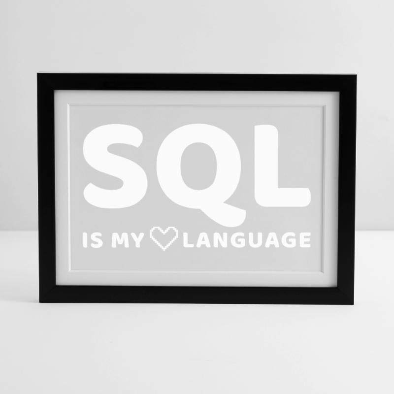 Celestial Code Pattern on Dark Background Framed poster (37 × 27 cm)