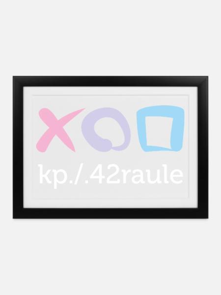 Raule - Gerahmtes Poster (37 × 27 cm) - Schwarz