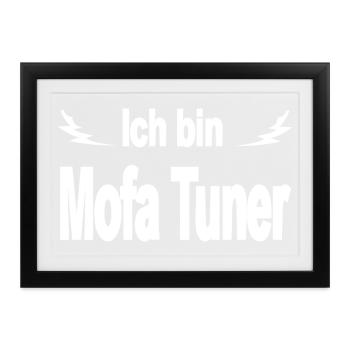 Mofa - Gerahmtes Poster (37 × 27 cm) - Schwarz - Vorne