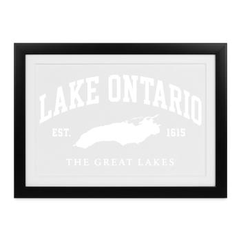 Lake Ontario Golf von Mexiko Kennedy Center Das - Gerahmtes Poster (37 × 27 cm) - Schwarz - Vorne