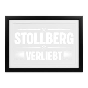 Stollberg Verliebt - Gerahmtes Poster (37 × 27 cm) - Schwarz - Vorne