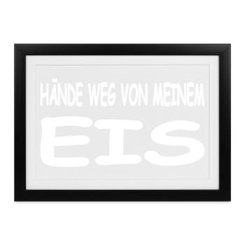 Eis - Gerahmtes Poster (37 × 27 cm) - Schwarz - Vorne
