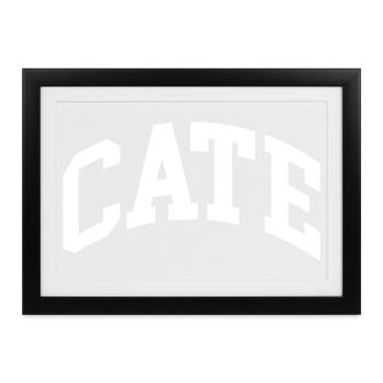 Cate - Gerahmtes Poster (37 × 27 cm) - Schwarz - Vorne