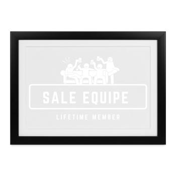 Dreckiges Team, Teamgruppe, eine Gruppe von Freunden! - Gerahmtes Poster (37 × 27 cm) - Schwarz - Vorne