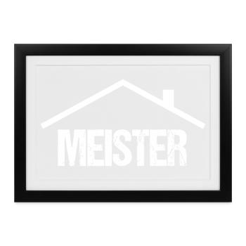 Hausmeister - Gerahmtes Poster (37 × 27 cm) - Schwarz - Vorne
