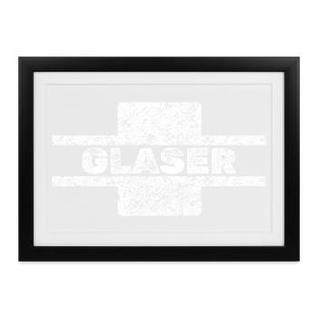 Glaser als Berufung - Gerahmtes Poster (37 × 27 cm) - Schwarz - Vorne