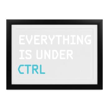 Funny Programming – Programmierer, Softwareingenieur, - Gerahmtes Poster (37 × 27 cm) - Schwarz - Vorne