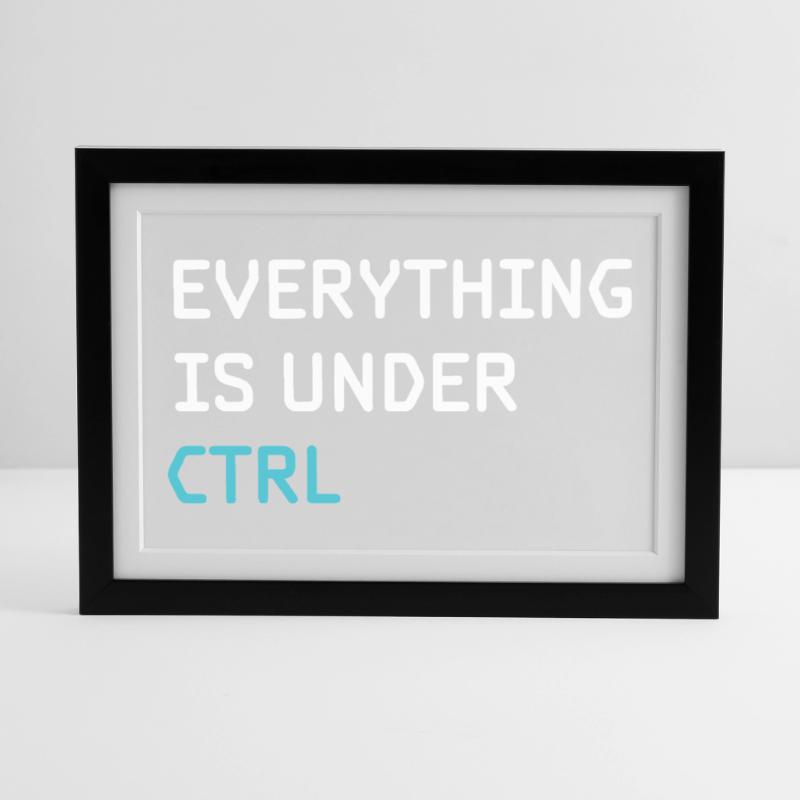 Funny Programming – Programmierer, Softwareingenieur, Gerahmtes Poster (37 × 27 cm)