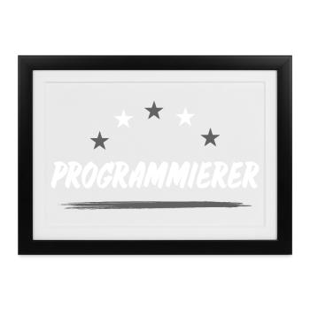 Programmierer Beruf - Gerahmtes Poster (37 × 27 cm) - Schwarz - Vorne