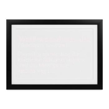 Wattwandern Duden Spruch - Gerahmtes Poster (37 × 27 cm) - Schwarz - Vorne
