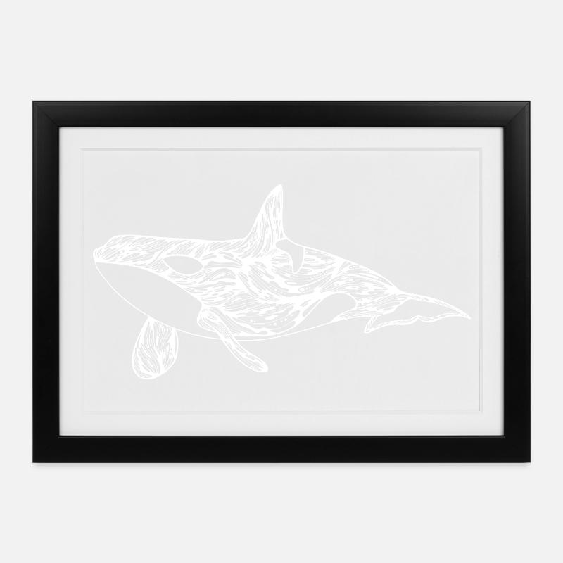 orque - Affiche encadrée (37 × 27 cm) - noir
