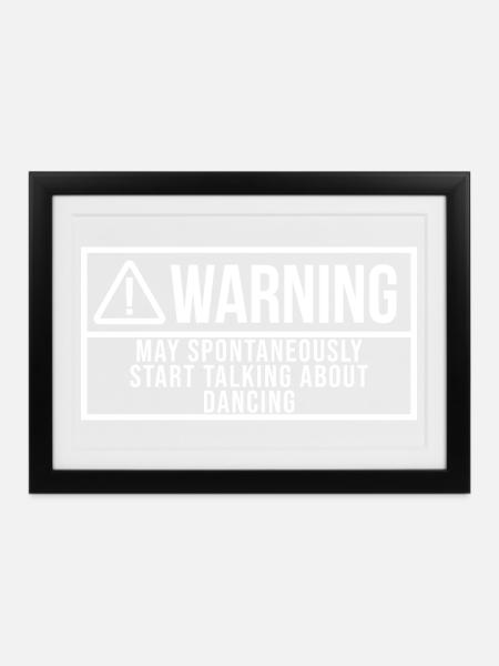 Dancer Dancer Dancer - Gerahmtes Poster (37 × 27 cm) - Schwarz