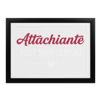 Einfach liebenswerter, femininer Humor - Gerahmtes Poster (37 × 27 cm) - Schwarz - Vorne
