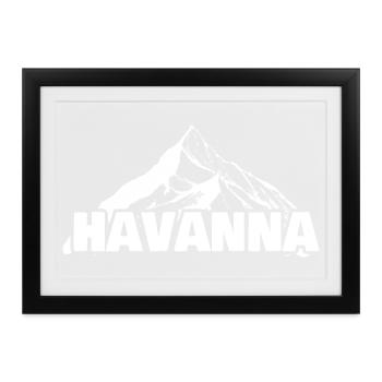Geschenk für Havanna - Gerahmtes Poster (37 × 27 cm) - Schwarz - Vorne