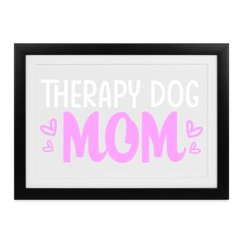 Therapiehund - Gerahmtes Poster (37 × 27 cm) - Schwarz - Vorne