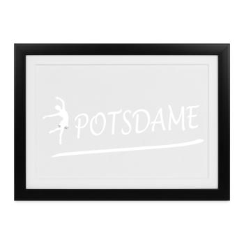 POTSDAME - Gerahmtes Poster (37 × 27 cm) - Schwarz - Vorne